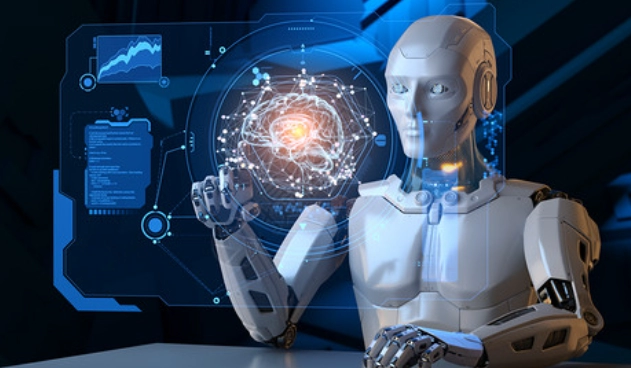 حالة تطبيق روبوت الذكاء الاصطناعي بشاشة اللمس